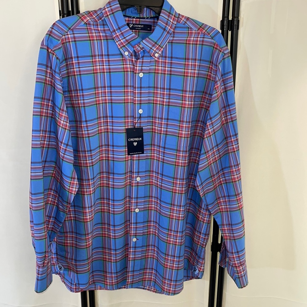 CRÉMIEUX Classics Cotton Long Sleeve
Button Down Shirt Size Large NWT